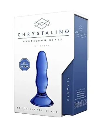 Chrystalino Hand Blown Glass Butt Plug Pleaser