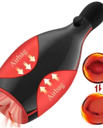 Clamping Vibrating Male Masturbator Cup With Adjustable Pump