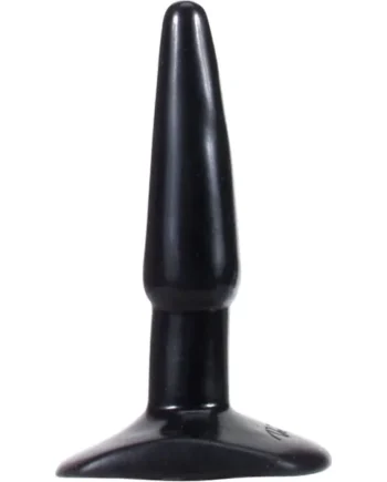 Classic Butt Plug Small Sil A Gel 4.5 Inch Black