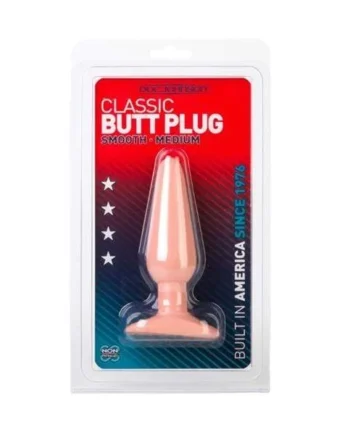 Classic Butt Plug Smooth - Medium - White