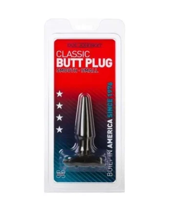 Classic Butt Plug Smooth - Small - Black