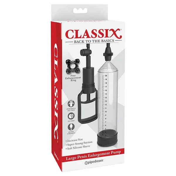 Classix Large Penis Enlargement Pump – Clear