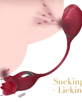 Clay Tongue Sucking Licking Double Head Massage Vibrator