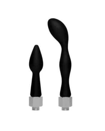 Cleanstream Silicone Enema Attachment Set Black