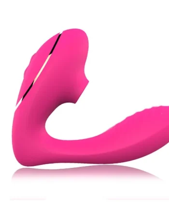 Clit Sucking Vibrating Anal Dildo - Double End Clitroral G Spot Prostate Massager