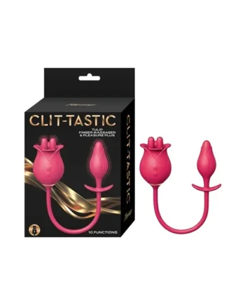 Clit-Tastic Tulip Finger Massager & Pleasure Plug – Red