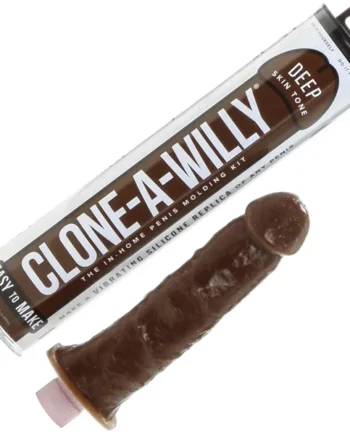 Clone-A-Willy Make Your Own Vibrating Silicone Dildo - Deep Skin Tone