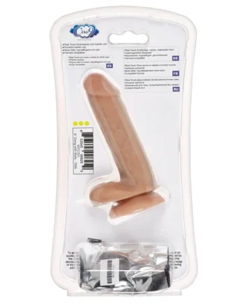 CLOUD 9 DUAL DENSITY DILDO 6IN W/ BALLS TAN/ MOCHA