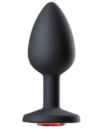 CLOUD 9 GEMS BLACK SILICONE ANAL PLUG SMALL