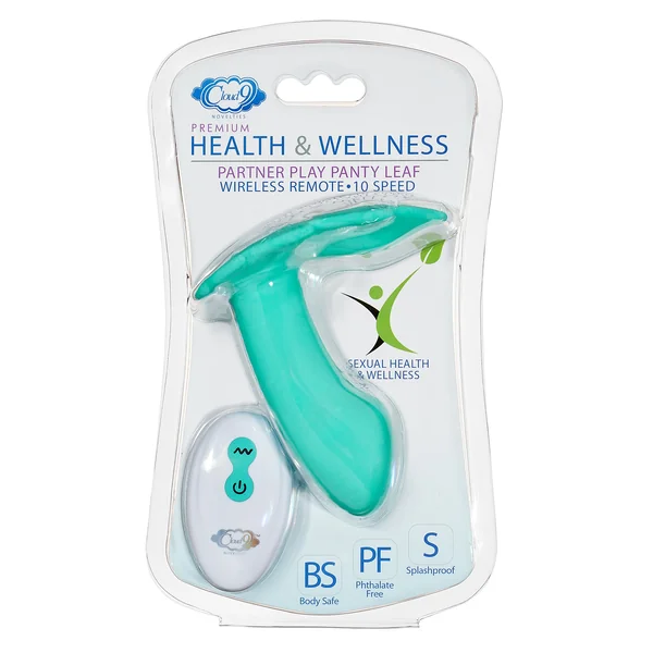 CLOUD 9 HEALTH & WELLNESS WIRELESS REMOTE CONTROL PANTY LEAF VIBE – TEAL