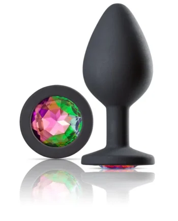 Cloud 9 Novelties Gems Jeweled Silicone Anal Plug - Medium