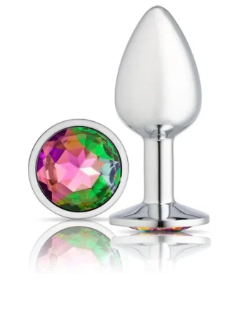 Cloud 9 Novelties Gems Silver Chromed Anal Plug - Small