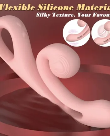 Cloud Labia Spreader Vibrating Dildo - Pink G-Spot Vibrator Prostate Massager Anal Orgasm