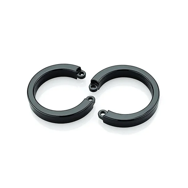 Cock Cage U-Ring 2 Pack – Black