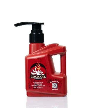 COCK OIL Water Based Lubricant Plastic Bottle w. Pump 10 oz