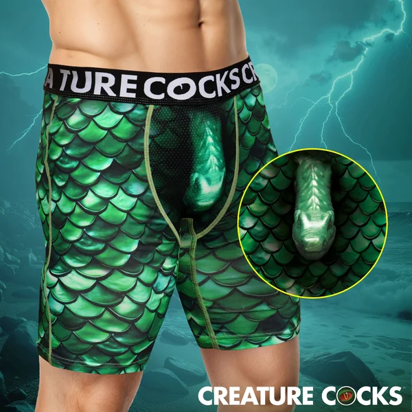 Cockness Monster Lake Creature Boxer Shorts