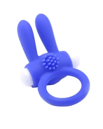 Cockring With Rabbit Ears Blue