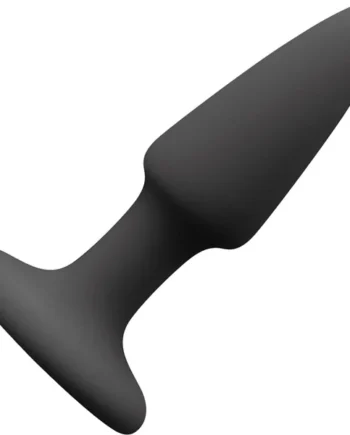 Colours Black Pleasure Plug - Silicone Suction Cup Mini Butt Plug