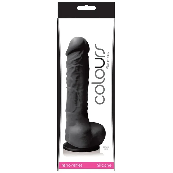 Colours Pleasures 5″ Dildo w/Suction Cup – Black