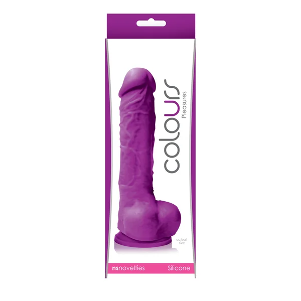 COLOURS PLEASURES 5IN DILDO PURPLE