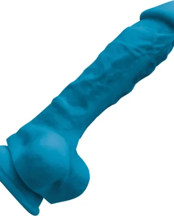 Colours Pleasures 7 Inch Blue Silicone Suction Cup Dildo