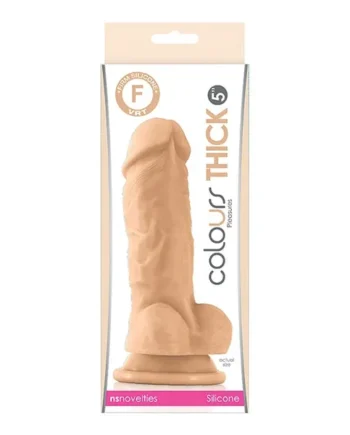 Colours Pleasures Thick 5″ Dildo – White