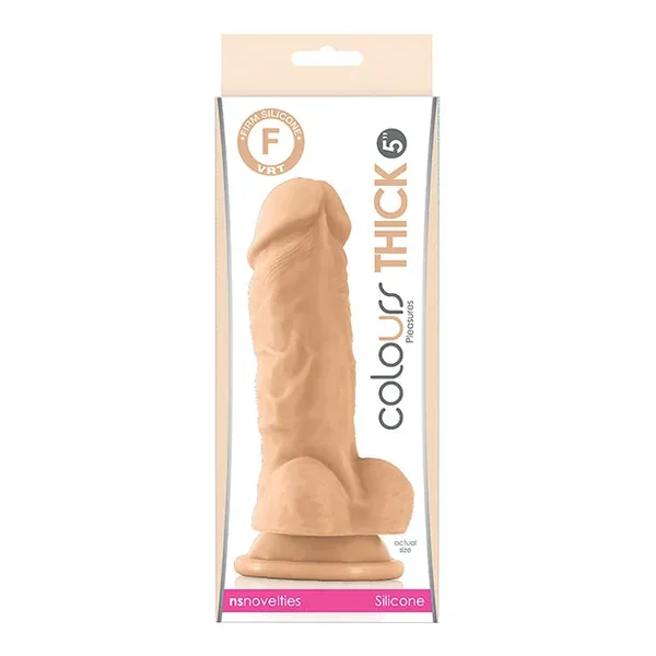 Colours Pleasures Thick 5″ Dildo – White