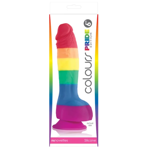 Colours Pride Edition 8" Dong W/suction Cup