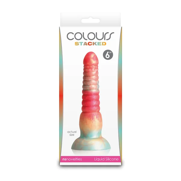 Colours Stacked 6" Dildo by Ns Novelties