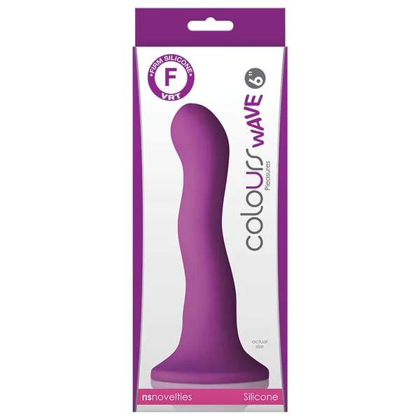 Colours Wave Dildo - Purple 6"