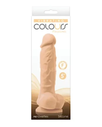 Colours – White 5″ Vibe Dildo