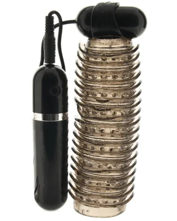 Colt 10 Function Textured Vibrating Stroker in Smoke