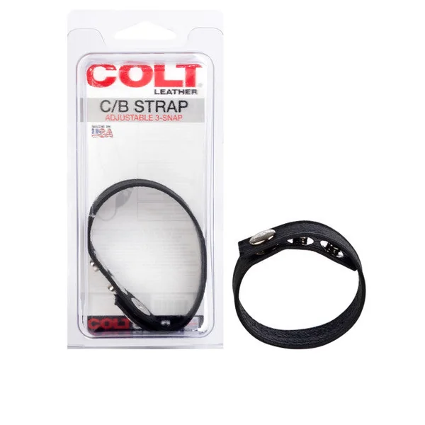 COLT Leather C/B Strap Adjustable 3-Snap