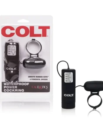 COLT POWER Vibrating Penis Ring BLACK WATERPROOF