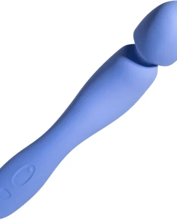 COM Silicone Waterproof Rechargeable Wand Vibrator By Dame - Periwinkle