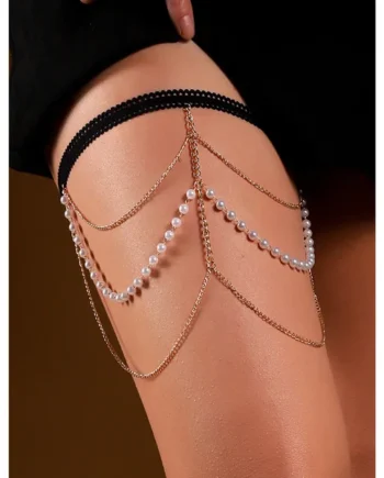 ComeOn Dear – Garter Jewelry Pearl – Gold