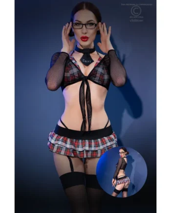 Completino School Girl Nero- 38/40 - S/M