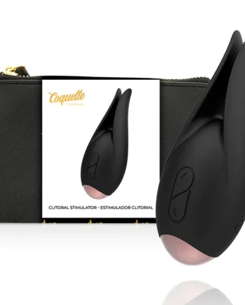 Coquette chic desire clitoral stimulator black/gold sex toy multispeed vibrator
