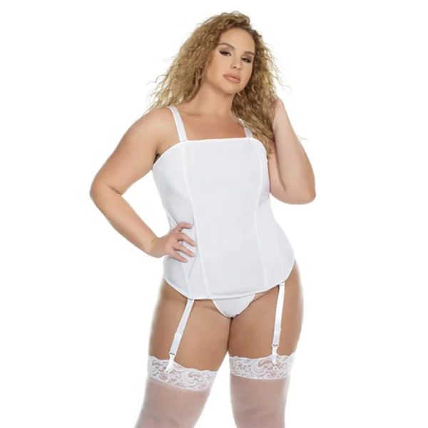 Coquette – Corset Metal Boning – White – Queen