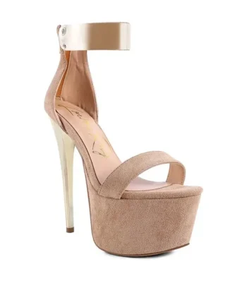 COSMO GIRL METAL BAND HIGH HEELED SANDALS