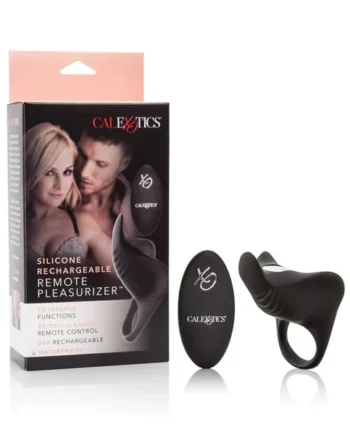 Couple's Enhancers Silicone Rechargeable Remote Pleasurizer - Black
