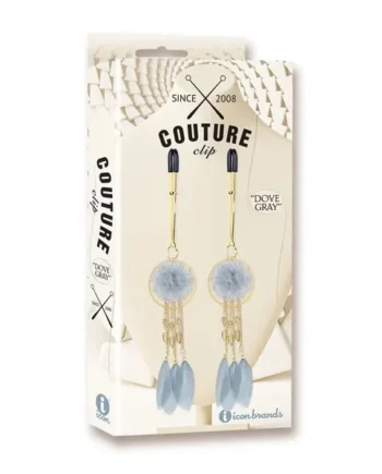 Couture Clips Dove Gray Nipple Clamps