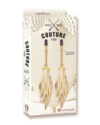 COUTURE CLIPS GOLDEN HARVEST LUXURY NIPPLE CLAMPS