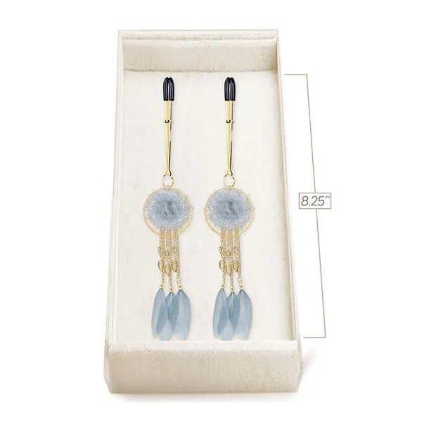 Couture Clips Luxury Nipple Clamps-Dove Gray