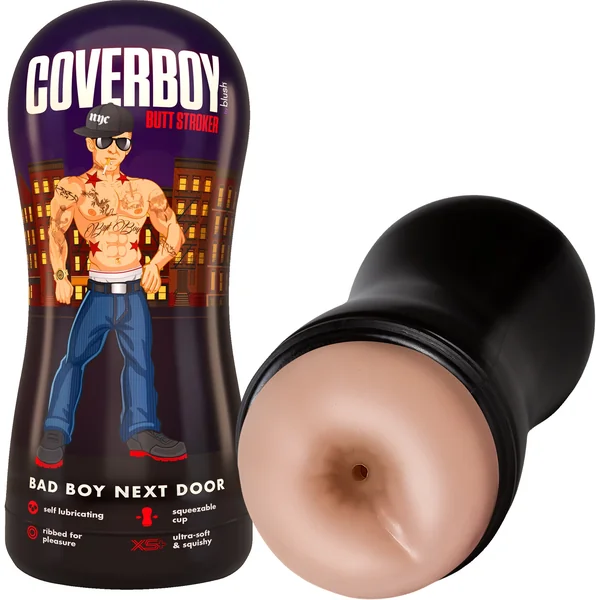 Coverboy The Bad Boy Next Door Self Lubricating Anal Penis Stroker By Blush - Vanilla