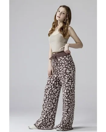 Cozy Warm Soft Leopard Fuzzy Lounge Pants