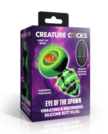 CREATURE COCK EYE OF THE SPAWN VIBRATING/ SQUIRMING BUTT PLUG