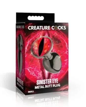CREATURE COCK SINISTER EYE METAL BUTT PLUG SMALL