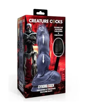 CREATURE COCKS CYBORG COCK THRUSTING & VIBRATING DILDO
