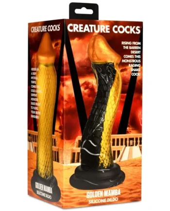 Creature Cocks Golden Mamba Dildo by XR